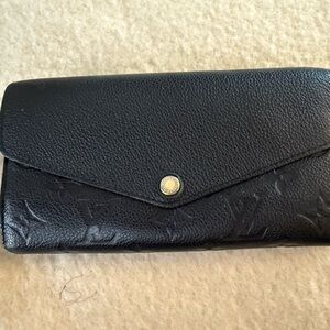 Louis Vuitto Sarah Wallet Monogram Empreinte Leather